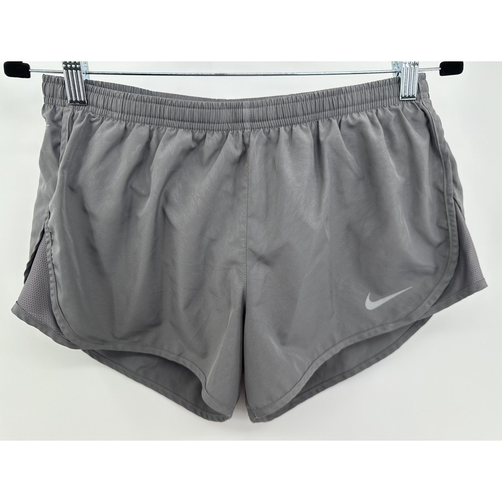 Nike Dri-Fit Built-in-Brief Tempo Running Shorts Medium Women's Zipper Pocket
